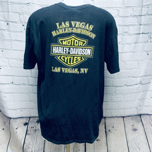 Harley Davidson 2XL Black T-Shirt Las Vegas Nevada Eagle - Picture 5 of 7