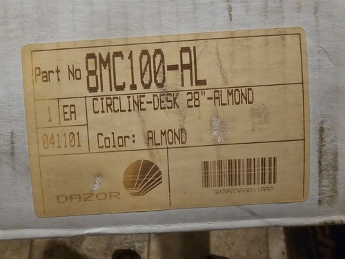 DAZOR Circline-desk Almond 28" Magnifying Lamp Light USA 8MC100-AL NOS - Picture 4 of 5