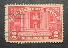 1913 US Stamp Scott #Q2- 2 Cent - Parcel Post - Used/LH/NG/VF