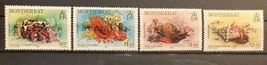 Montserrat,crabs S.C.#543-6 S.C.V.$11.1  MNH Compl. set  of 4 as issued in  1984