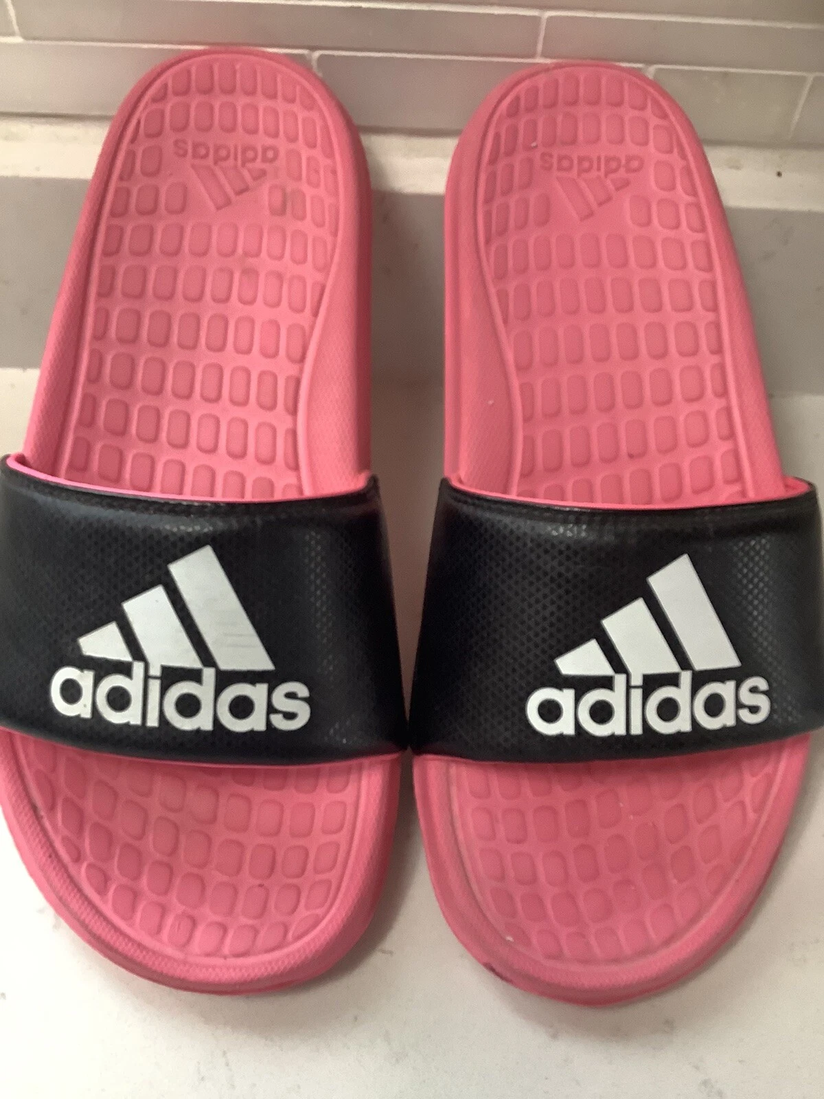 Adidas Adilette HOT PINK Comfort Slide INDOSSATE UNA VOLTA taglia 6