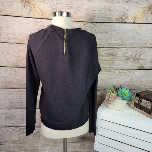 Maglione pullover Juicy Couture gioiello impreziosito blu navy medio - Foto 2 di 7
