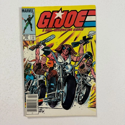 GI JOE 32 NEWSSTAND 1ST APPEARANCE LADY JAYE BLOWTORCH RIPCORD (1985, MARVEL)