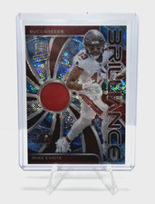 2024 Spectra Mike Evans Brilliance Patch Neon Blue Prizm Relic 12/50 Bucs/49ers