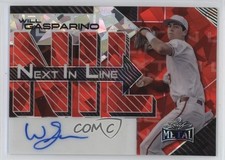 2025 Leaf Metal Next in Line Red Crystals 2/10 Will Gasparino #NL-WG1 Auto 1s9g
