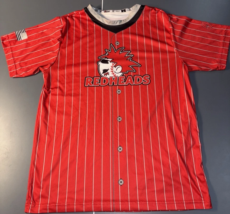 Camiseta a rayas Redheads ND Coach botones falsos talla grande Foto 3 de 4