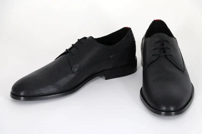 HUGO BOSS Schuhe, Mod. Smart_Derb_ltpr, Gr. 42 / UK 8, Made in Portugal, Black - Bild 1 von 4