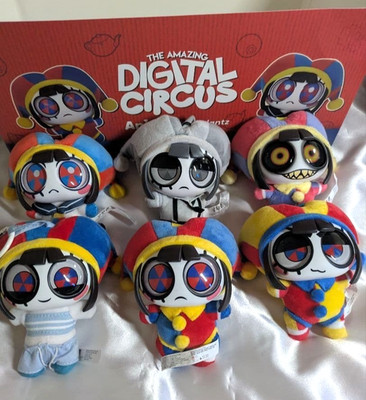 Mint The Amazing Digital Circus Animiniz Pendantz 7'' Blind Box Case Pomni Set