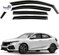 Window Deflectors Smoke Tinted In-Channel Side Window Vent Visor Deflectors Rain