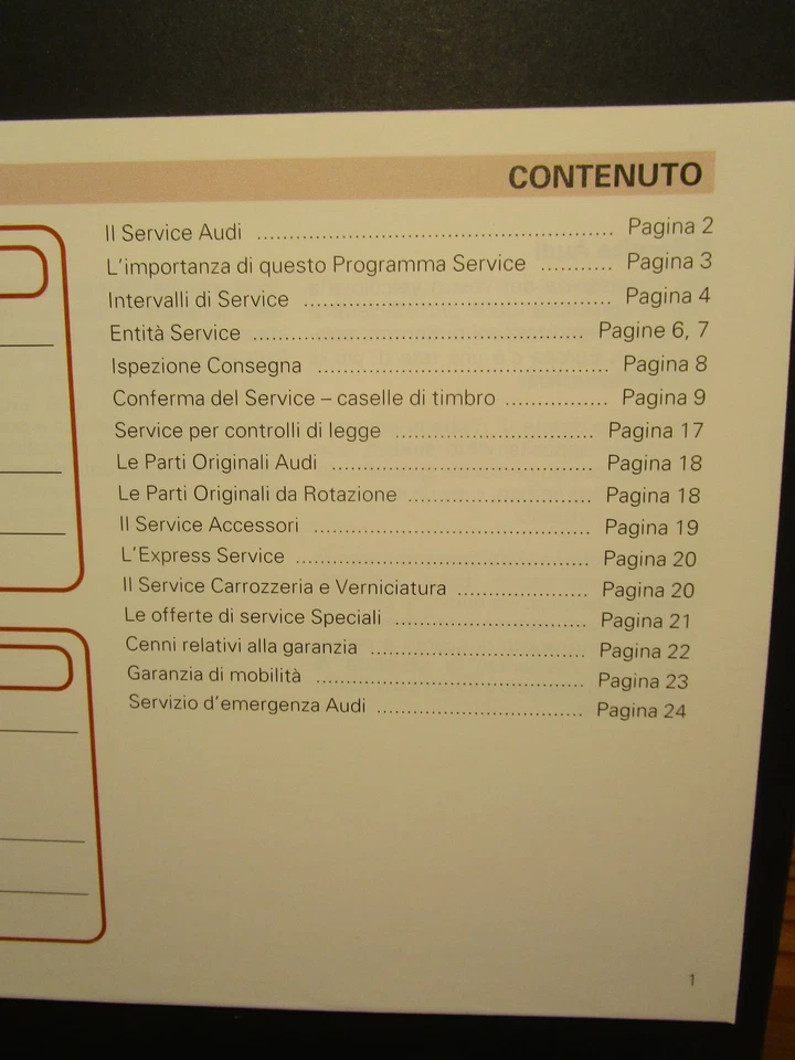 Programma Service Avant RS 2, italienisch, ohne Einträge, 1/1994, neuwertig - Bild 3 von 4