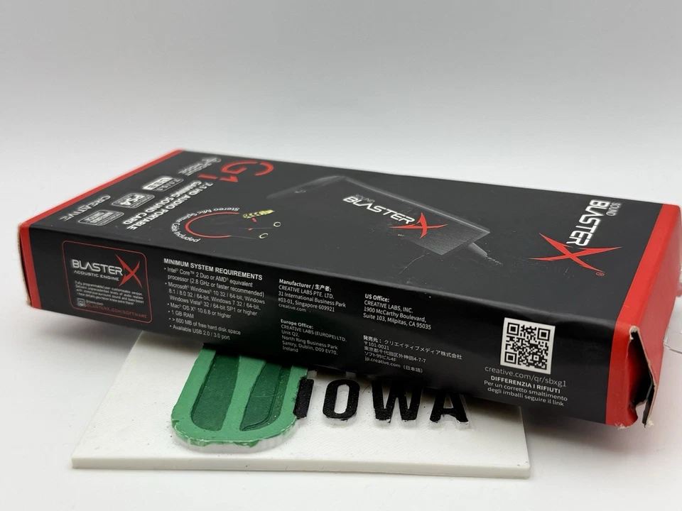 Creative Sound BlasterX G1 7.1 Portable HD Gaming Sound Card Splitter Included - Image 4 of 4