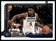 2025-26 Topps #108 Anthony Edwards Minnesota Timberwolves 53355