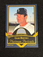 EDGAR MARTINEZ 2003 FLEER PLATINUM PLATINUM PORTRAITS PATCH #PP/EM MARINERS