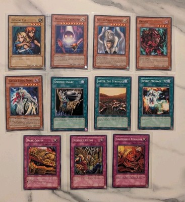 YUGIOH  Yu-Gi-Oh! Dark Beginning 2 Lot Of 11 Cards With GEMINI ELF AND Kryuel