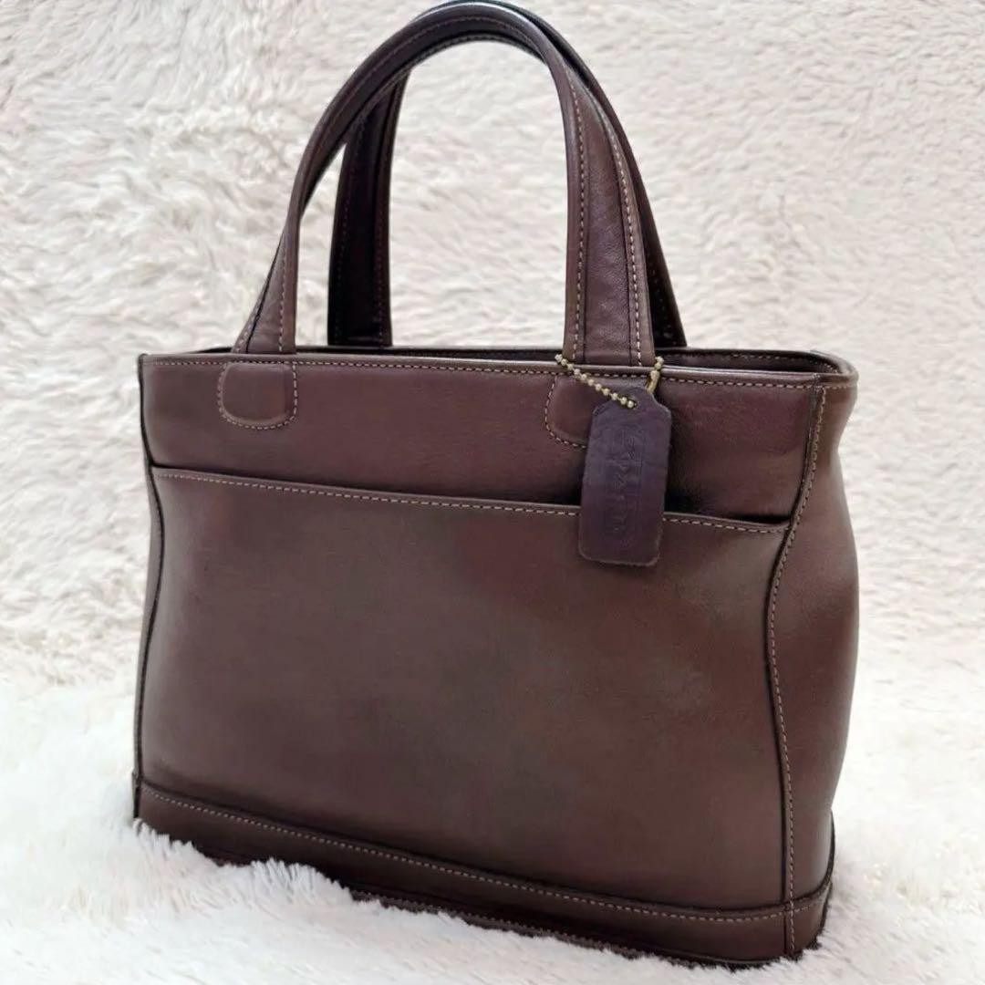 Coach Tote Bag Leather Made in USA Used Bag Handbag