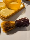Vintage Travel Shaving Kit(Bakelite?) With Mirror-Brush And Milk Glass Soap Bowl — photo 5