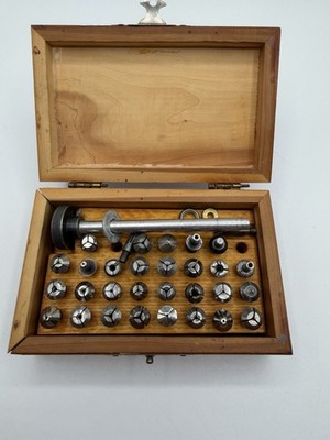 Vintage Watchmaker/Lathe Collet Set with Holding Tool – 30+ Pieces | eBay