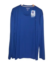 Reel Legends Men's Large Shirt Reel-Tec Money Blue Long Sleeve Active Top, New
