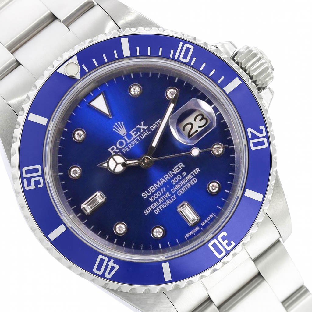Rolex Submariner Stainless Steel Blue w
