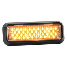 Star Headlight 5.75 Dlxt Series Bolt-on Mount Thinline Amber Led Strobe Light