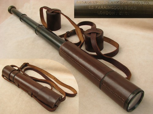 Broadhurst Clarkson 3 draw field telescope 'Tourist' model 25x magnification