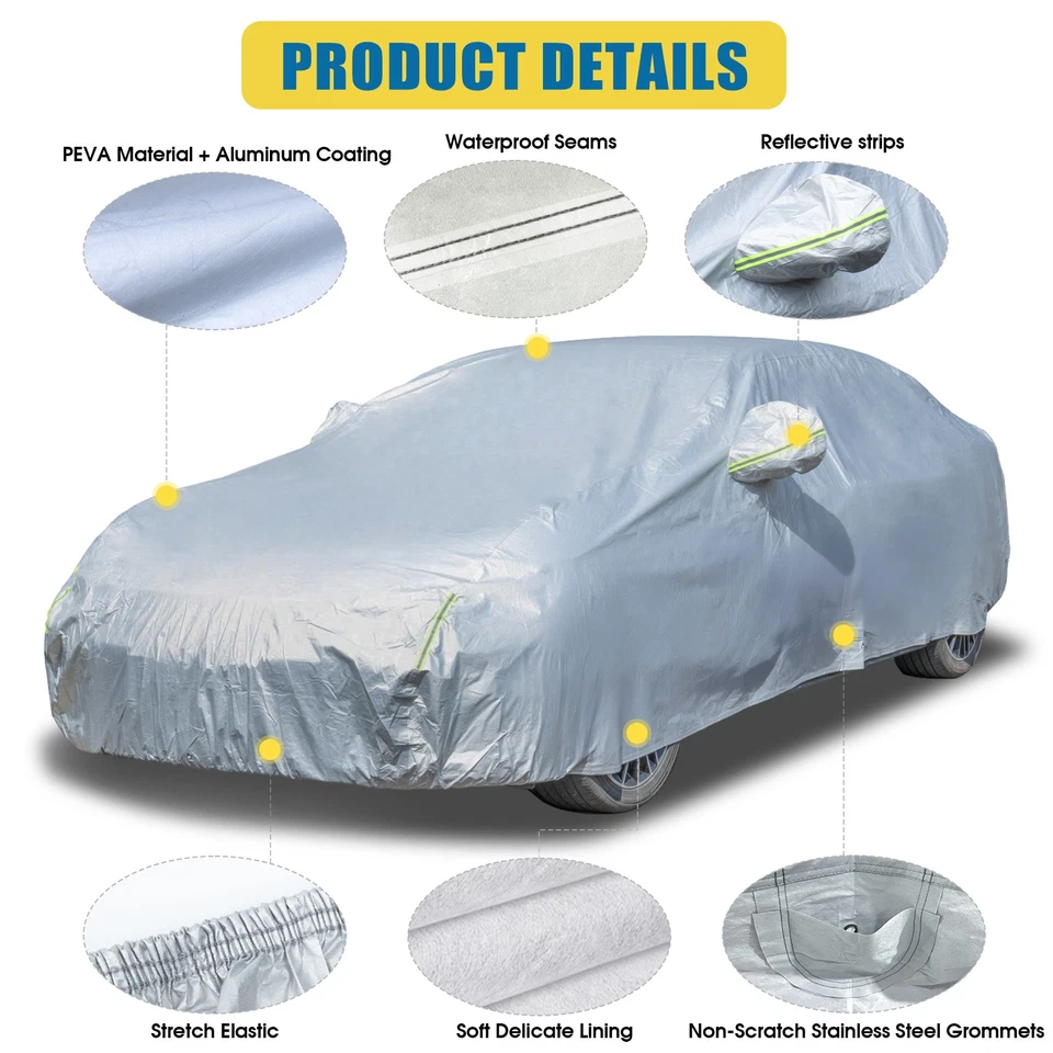 Cubierta de coche personalizada completa 100 % impermeable/protección contra todo clima para MERCEDES-BENZ Foto 3 de 4