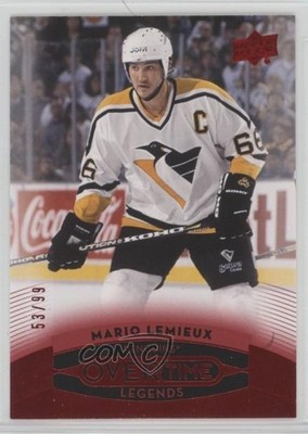 2015-16 Upper Deck GTS Overtime Legends Red Foil 53/99 Mario Lemieux #44 HOF x4f