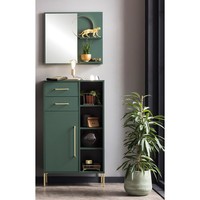 Highboard Inkl. Spiegelelement In WaldgrüN FlurmöBel GarderobenmöBel Flur Set