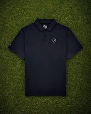 Malbon Golf Performance Pique Polo Shirt Black Sz. XL Nylon Lycra EUC SOLD OUT