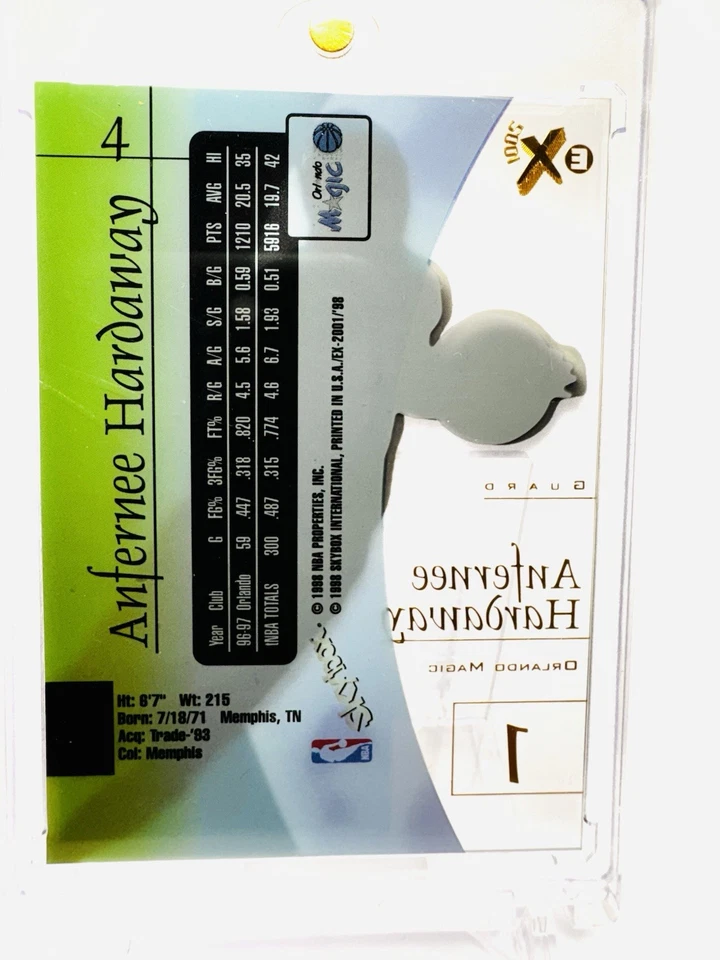 Lote de tarjetas de baloncesto SkyBox E-X2001 1997-98 (14) - Raro juego de los 90 con fundas OneTouch Foto 4 de 4