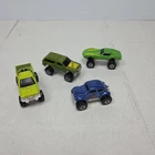 Lot Of 4 Vintage Hot Wheels Micro Scale Monster Trucks Cars Beetle Corvette