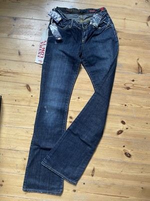 Miss Sixty Extra Low Ty Blue Jeans Denim W25/L34 low waist slim fit bootcut leg