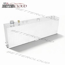 Aluminum 45 Gallon Rectangular Upright Liquid Transfer Tank 57 X 9.5 X 20