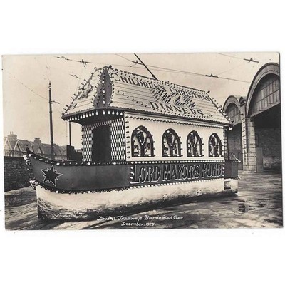 BRISTOL STRASSENBAHN Leuchtwagen Dez 1925, RP Postkarte ungelaufen