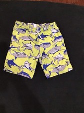 Carter  s Kids Shark Yellow/Blue/Grey Lined Swim Shorts 6T MPN: 268