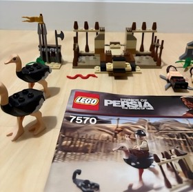 LEGO Prince of Persia Ostrich Race 7570 & 7569 - Both 100%, Minifigures, Manuals
