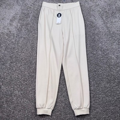 Eileen Fisher Ankle Jogger Women Stretch Lightweight Ponte Almond PP NEW