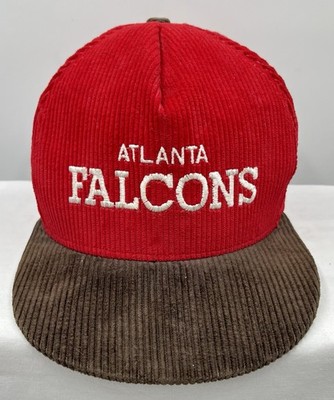 VTG NOS 1980 s 1990 s Atlanta Falcons Corduroy SnapBack Football Cap Hat CLEAN!