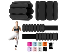 JORICY Black Wearable Wrist Ankle Pilates Weights Bracelet for Strength Training