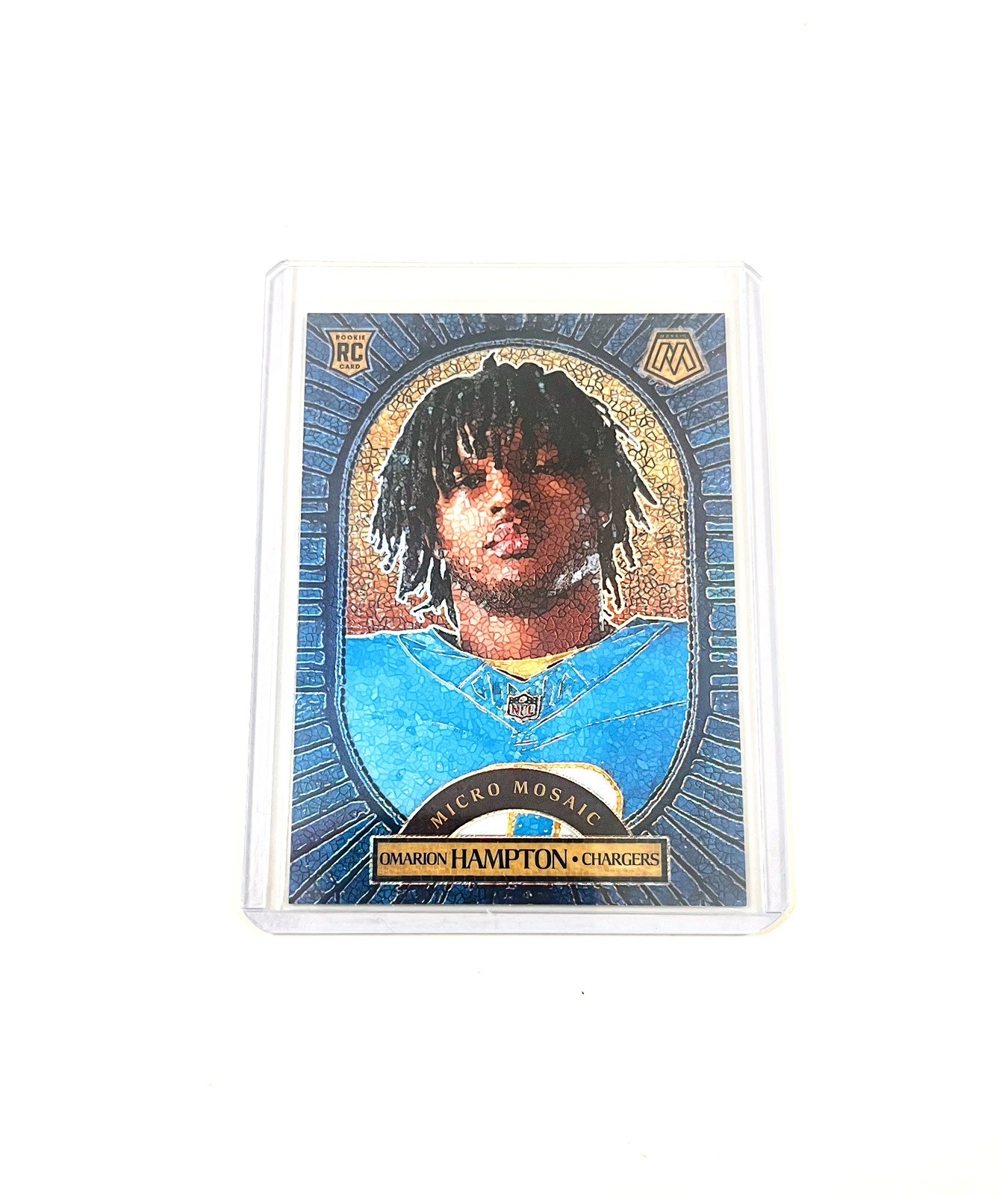 2025 Panini Mosaic - Micro Mosaic Omarion Hampton RC CASE HIT! LA CHARGERS #11
