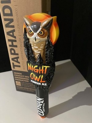   NIB Elysian Night Owl Pumpkin Ale Seasonal Craft Beer Tap Handle Bar Kegerator
