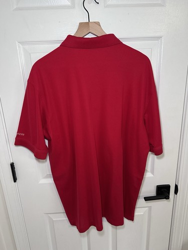 MASTERS COLLECTION Men's XL Red Two-Ply Mercerized Pima Cotton Golf Polo Shirt - Picture 2 of 5