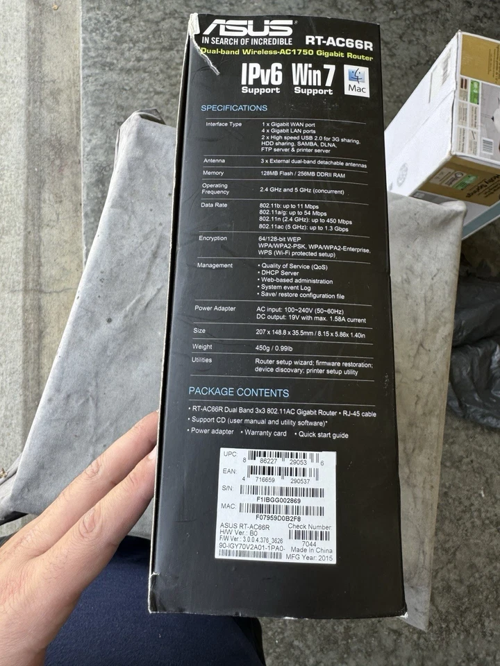 ASUS RT-AC66R 802.11ac Dual-Band Wireless AC1750 Gigabit 4-Port Router 5G NEW! - Image 2 of 4