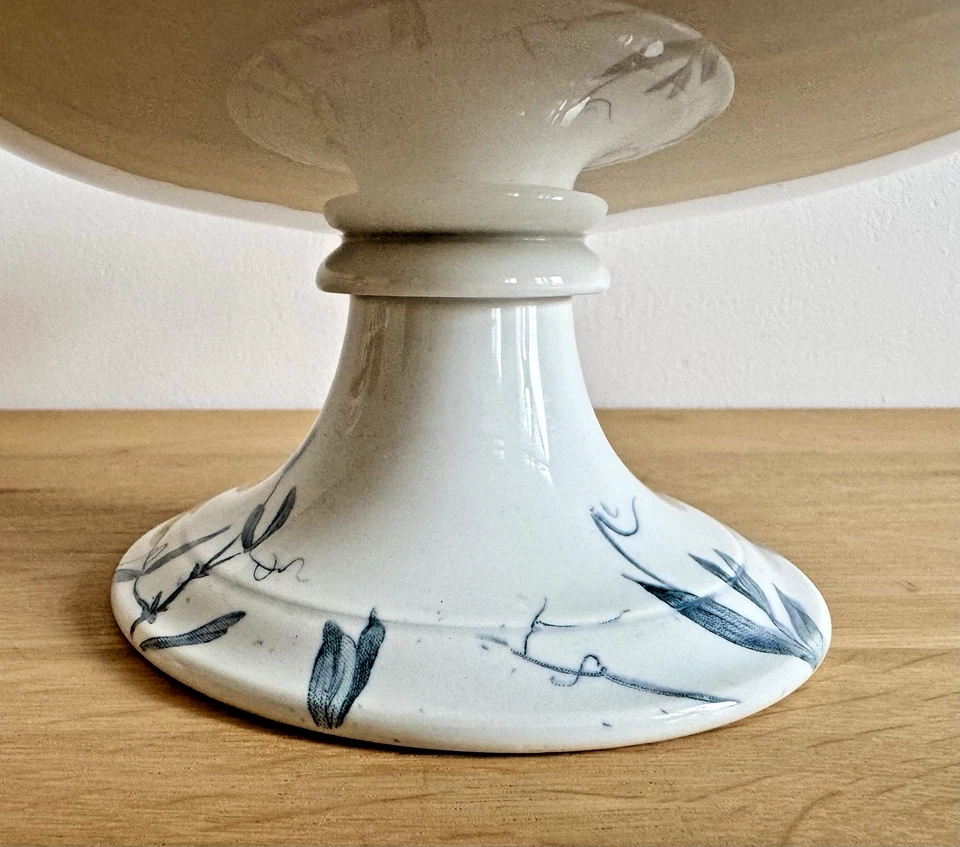 Compotier  Creil et Montereau, Modèle Pois De  Senteur Terre de Fer - Photo 3/4