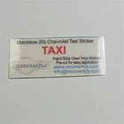 Matchbox Lesney 20c Chevrolet Impala Taxi Cab Sticker
