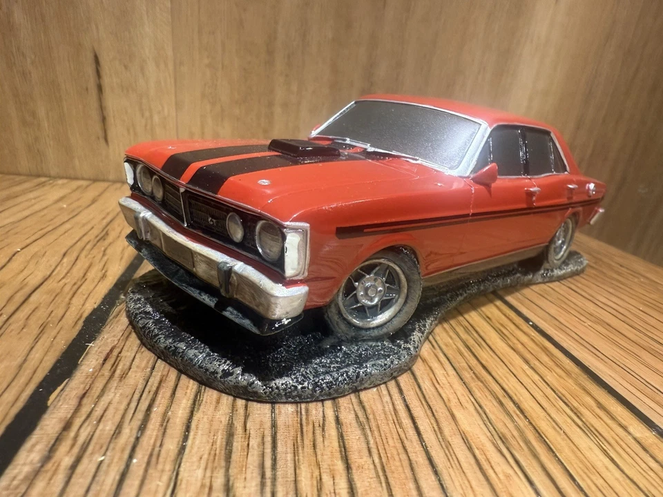 Ford Falcon XY GTHO Phase 3 Sedan Vermillion Fire Black Model Display - image 2 of 4