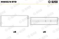 1X Glyco H1002/5 STD Kurbelwellenlager FüR Mercedes-Benz