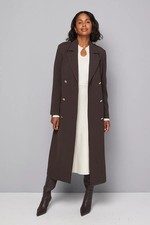 Wallis Chocolate Coat Womens Smart Jackets & Coats