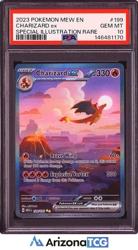 2023 Pokemon EN-Mew 151 Charizard ex 199/165 SIR GEM MINT PSA 10