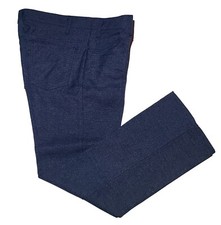 Vintage Levi's 34 x 30 Black Tab Blue Dacron Polyester Dress Pants Made In USA